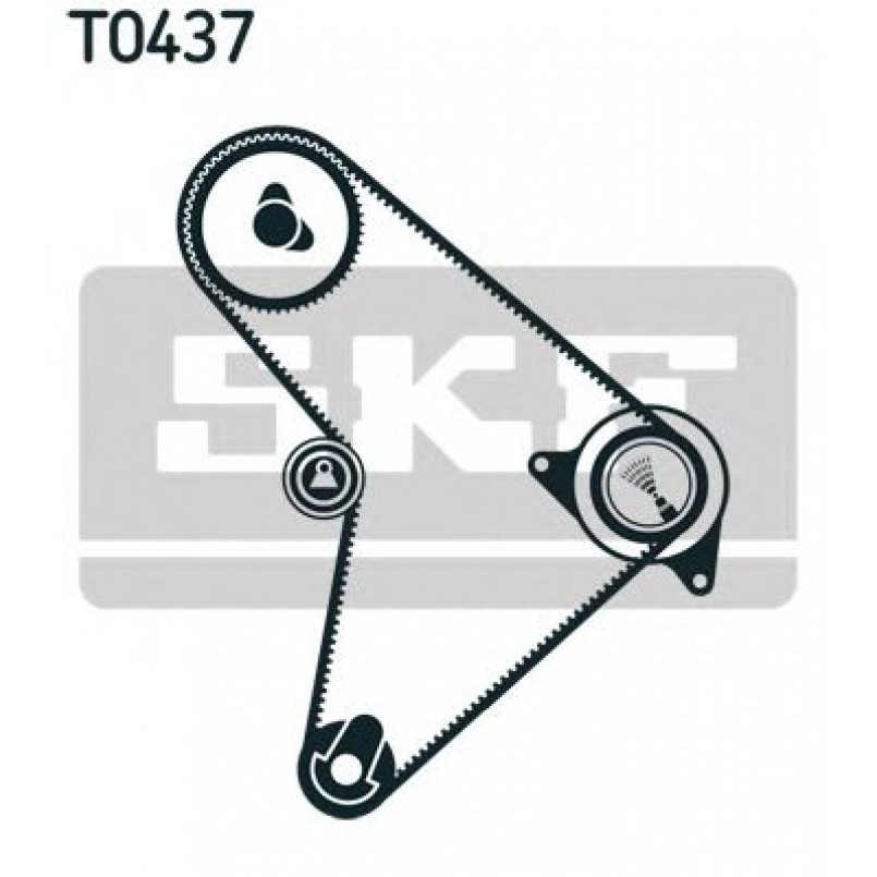 VKMA 94014 SKF Комплект (ремінь+ролики)